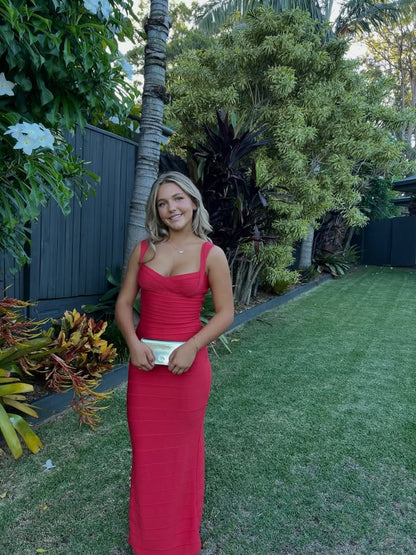 Crossover Bandage Gown
