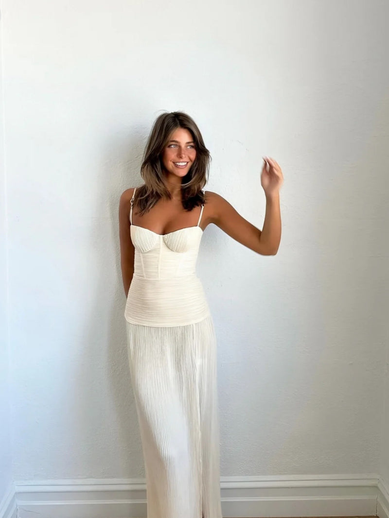 Double Time Pleat Maxi
